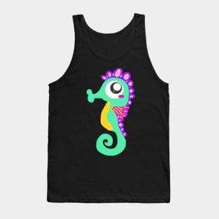 Seahorse Early Swimmer Mermaid Swimming Tank Top